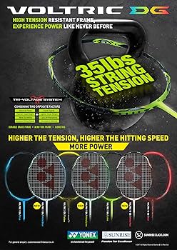 Amazon | Yonex VOLTRIC 0.5DG Badminton Racquet (Black/Lime